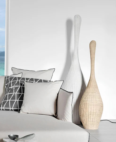 RATTAN FLOOR LAMP