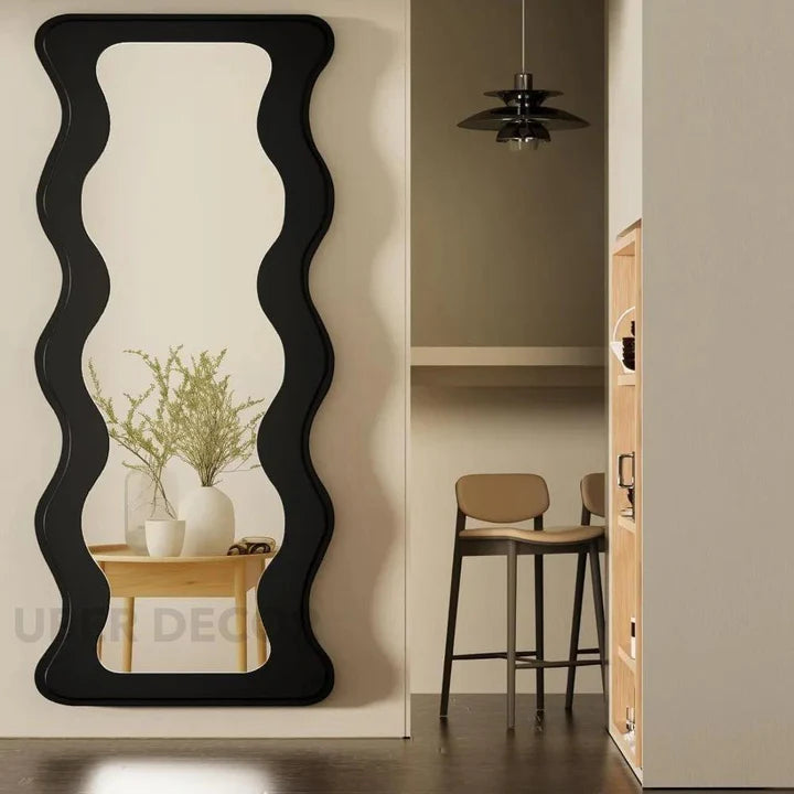 WOODLAND WAVE FULL LENGTH WOODEN MIRROR