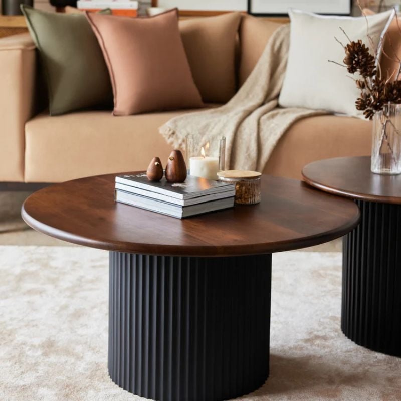 RUSTIC ROUNDWOOD CENTER TABLE