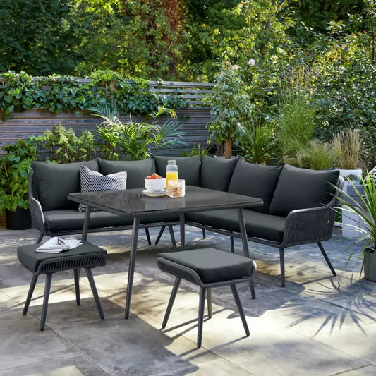 L-SHAPE OUTDOOR ROPE SOFA SET