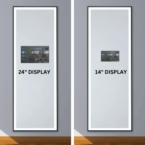 PREMIUM RECTANGLE LED MIRROR WITH ANDROID TV