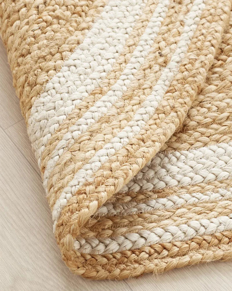 ROUND JUTE AREA RUG