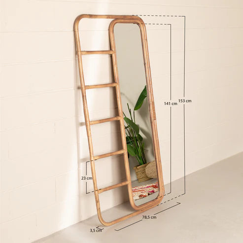 BAMBOO WALL MIRROR