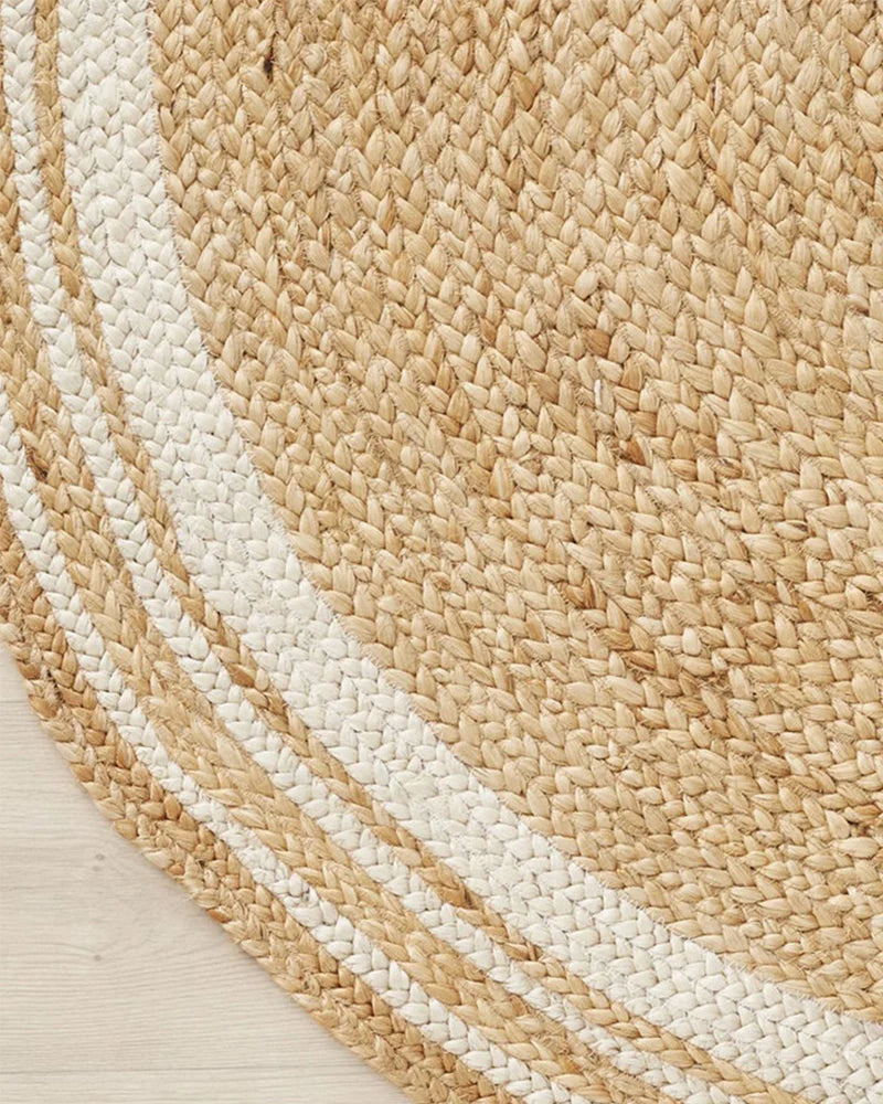 ROUND JUTE AREA RUG
