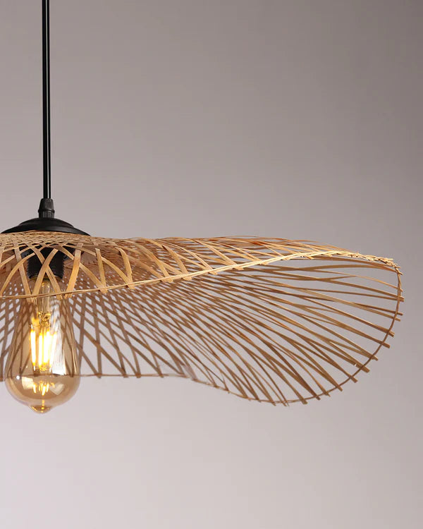 BAMBOO RATTAN PENDANT LAMPSHADE