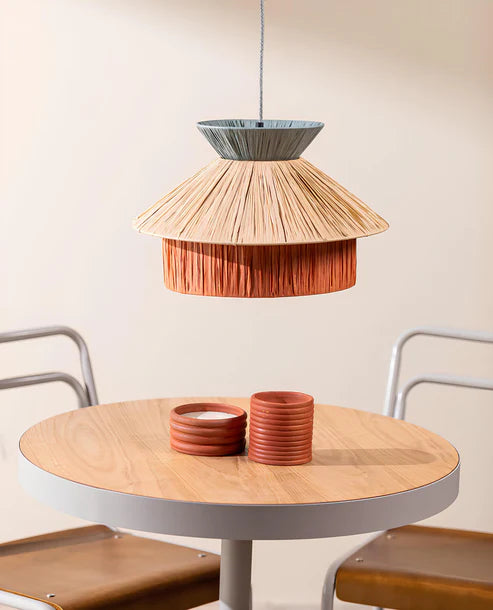 TRIO COLOUR MACRAME LAMP