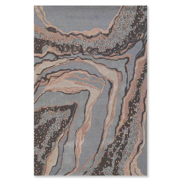 KAMUZU HAND TUFTED WOOLLEN AND VISCOSE RUG
