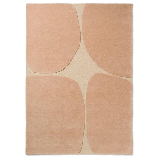 PEACH HAND TUFTED WOOL CARPET