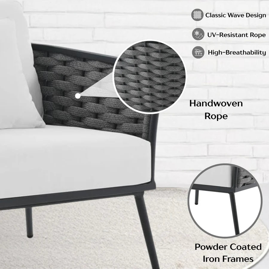 6-PIECE OUTDOOR ROPE SOFA SET