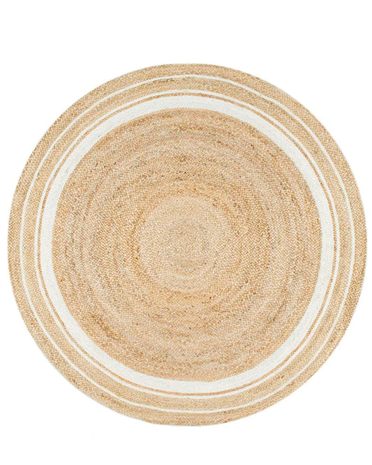 ROUND JUTE AREA RUG