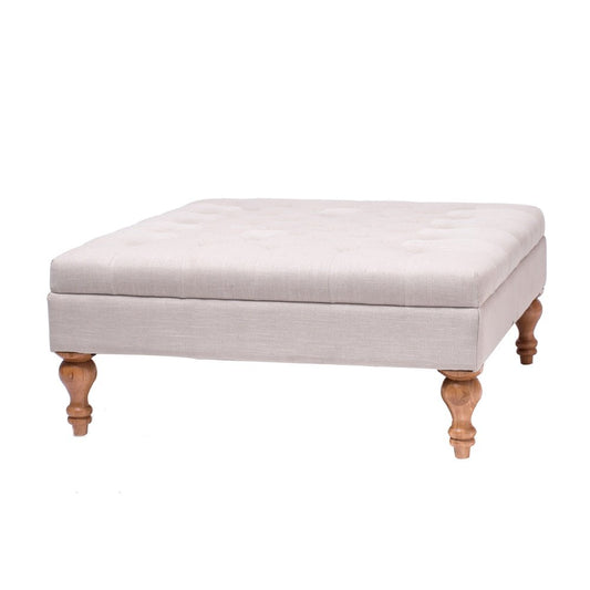 CLOVER BUTTONED TEAK COFFEE TABLE