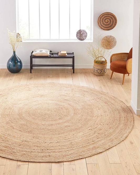 JUTE ROUND AREA RUG