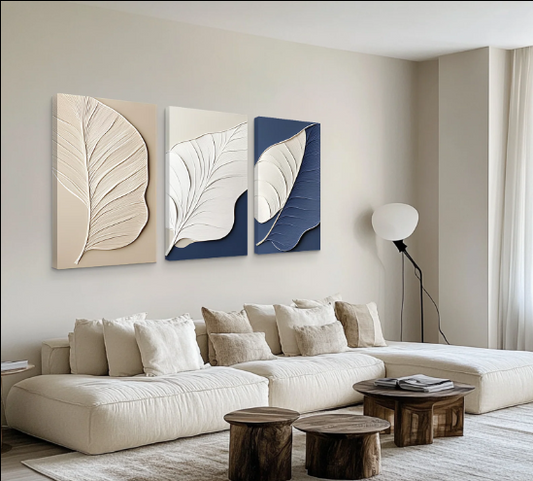 BOTANICAL 3D LEAF WALL ART SET