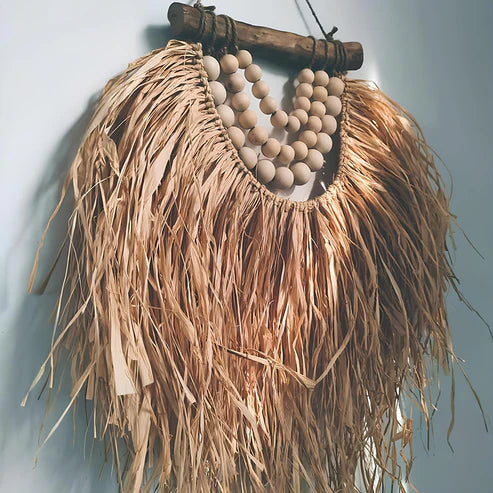 WICKER WALL BASKET