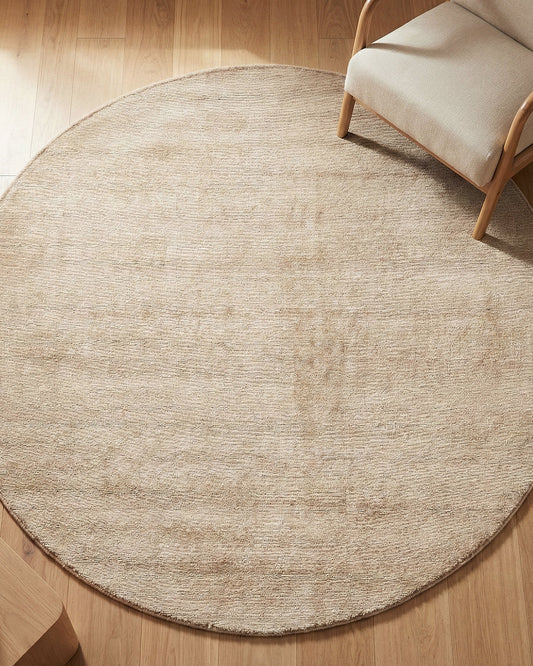 SAHARA BEIGE VELORA ROUND RUG