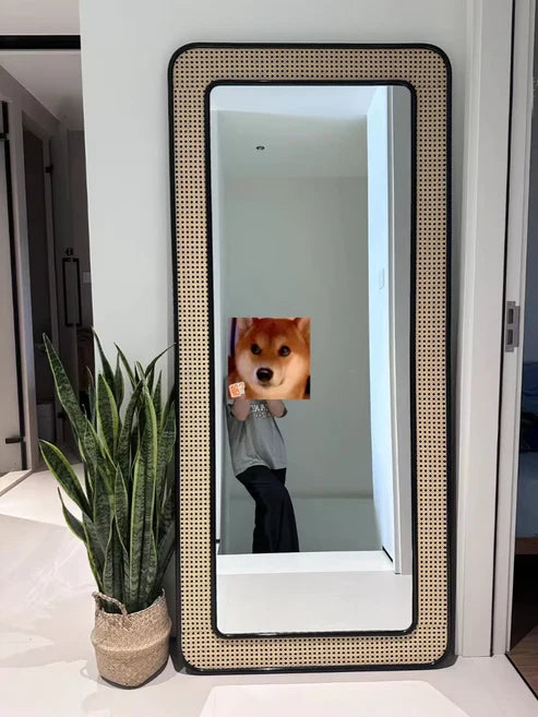 BAMBOO WALL MIRROR