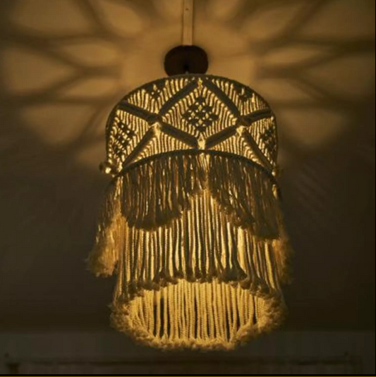 MACRAME CHANDELIER LAMP