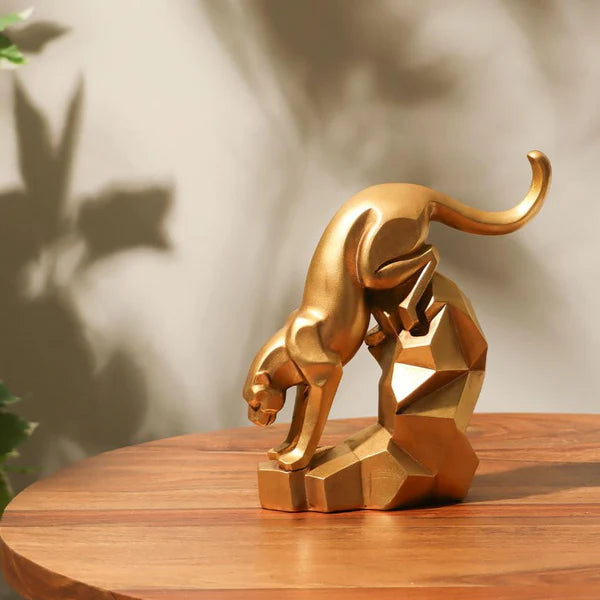 DESCENDING JAGUAR DECORATIVE SCULPTURE