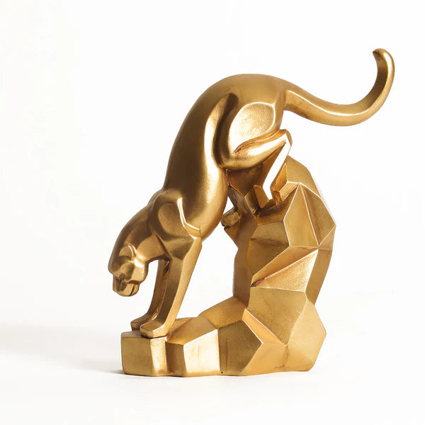 DESCENDING JAGUAR DECORATIVE SCULPTURE