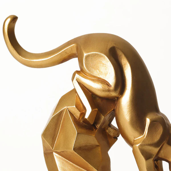 DESCENDING JAGUAR DECORATIVE SCULPTURE