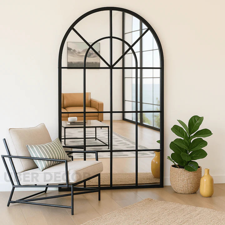 FRENCH ARCH OVERSIZED WINDOW STYLE MIRROR