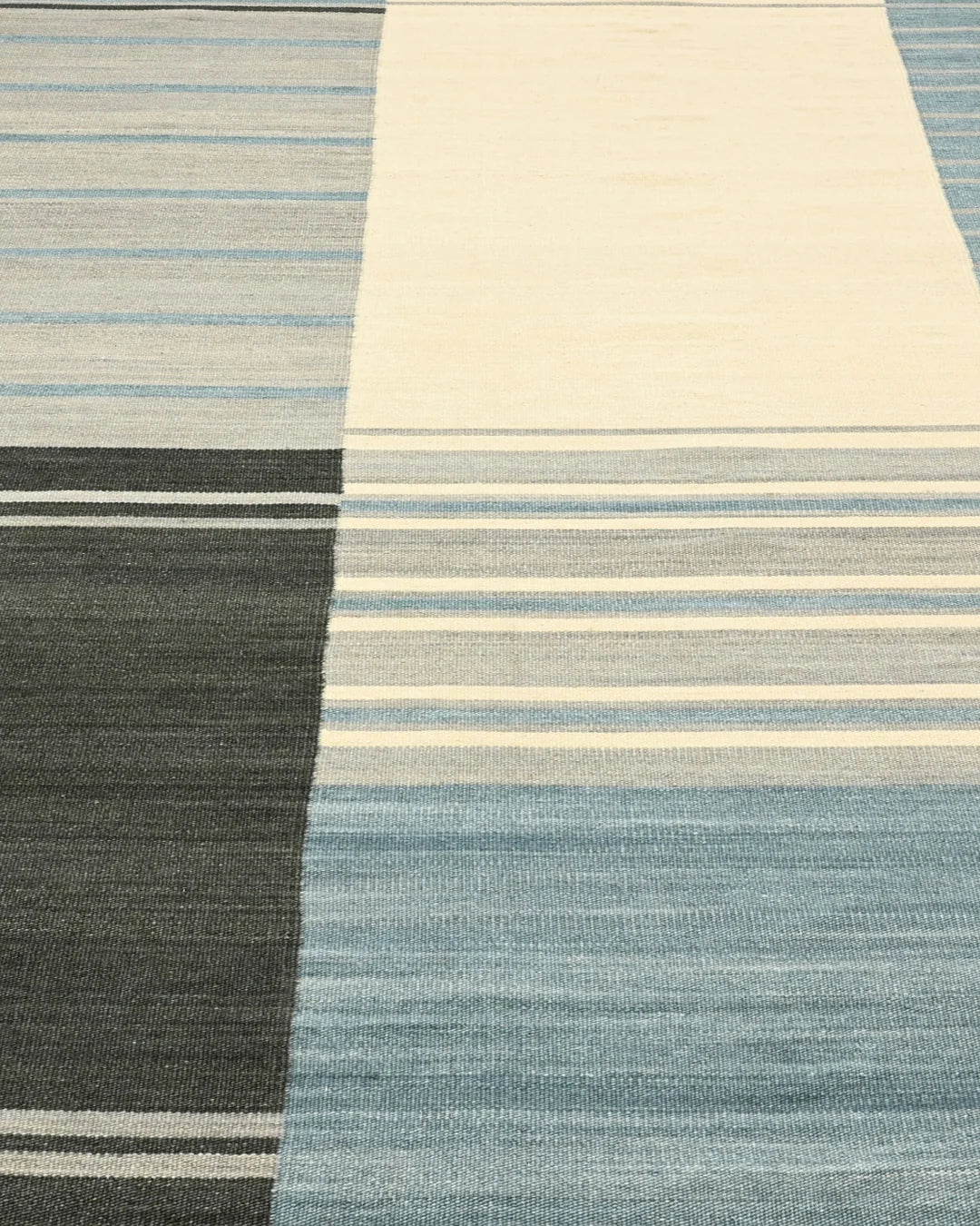NOMAD HARBOR HANDWOVEN WOOL DHURRIE