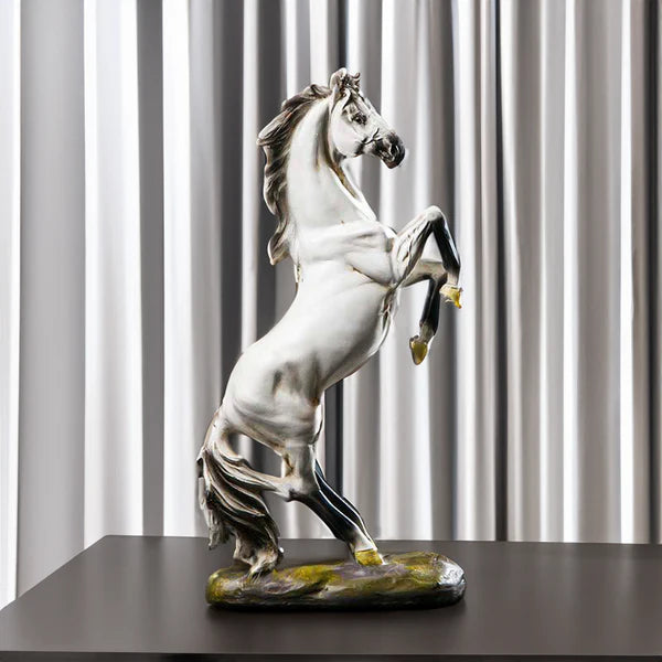 REARING HORSE DECORATIVE SCULPTURE