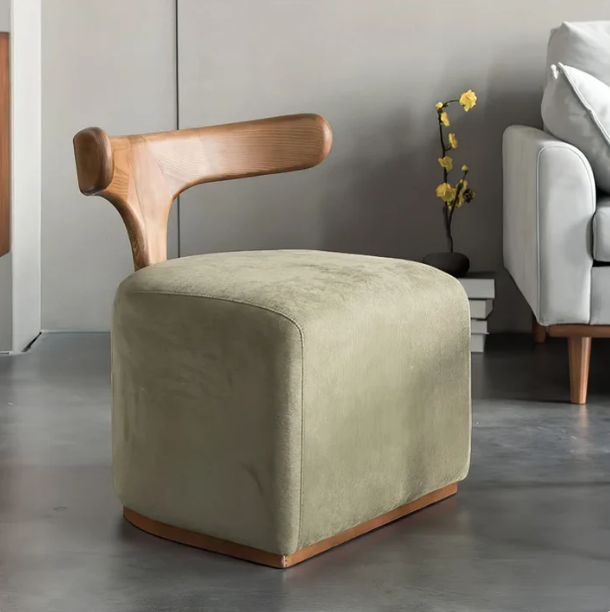 PUFF CHAIR AND OTTOMAN STOOL