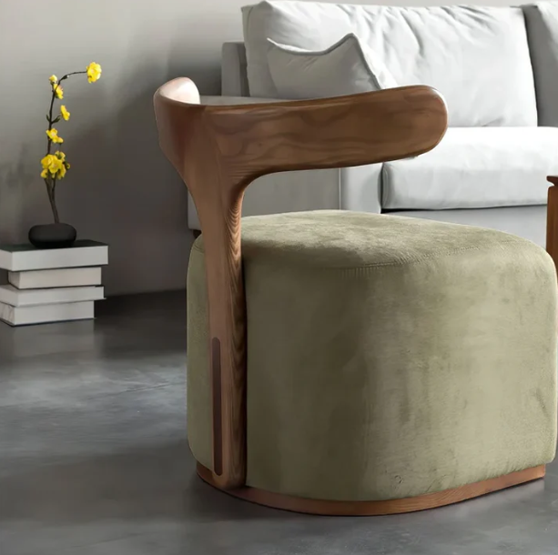 PUFF CHAIR AND OTTOMAN STOOL