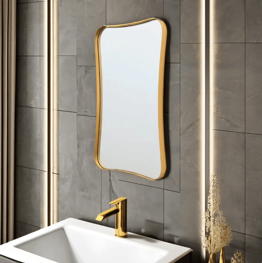 MODERN ABSTRACT IRREGULAR WALL MIRROR