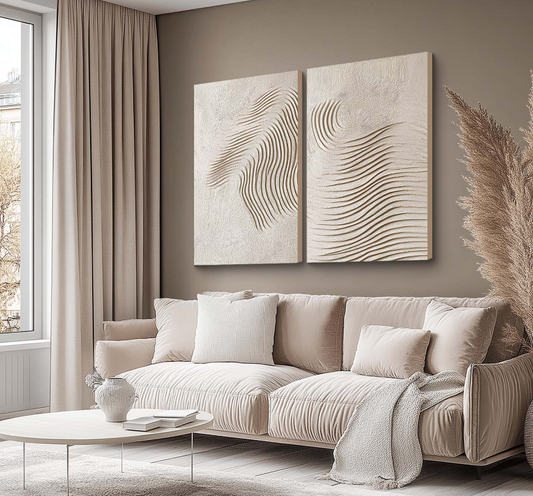 WAVE PATTERN 3D ART DOUBLE
