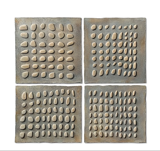 EARTHY PEBBLE 3D WALL ART SET
