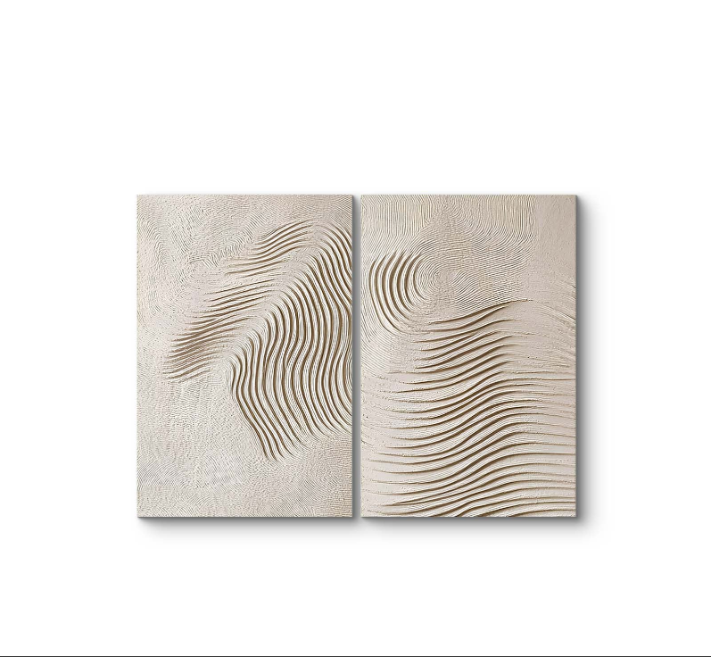 WAVE PATTERN TEXTURE ART DOUBLE