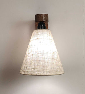 TERZO BROWN WOODEN WALL LIGHT