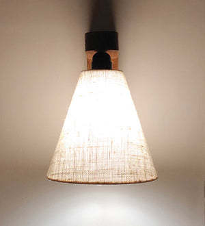 TERZO BROWN WOODEN WALL LIGHT