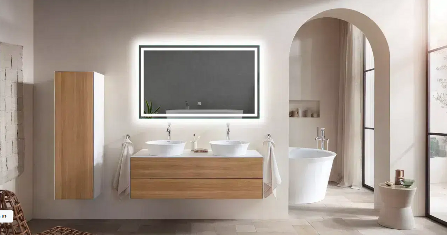 RECTANGLE BATHROOM VANITY MIRROR WITH LIGHTS