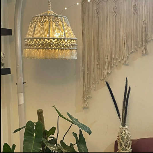 BOHEMIAN DÉCOR MACRAME CHANDELIER LAMP