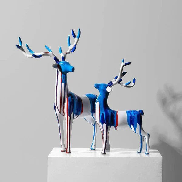 ANTLER DECORATIVE SCULPTURES, SET OF 2