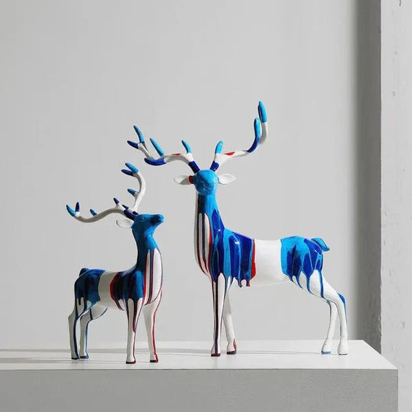 ANTLER DECORATIVE SCULPTURES, SET OF 2