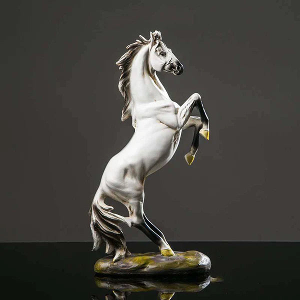REARING HORSE DECORATIVE SCULPTURE