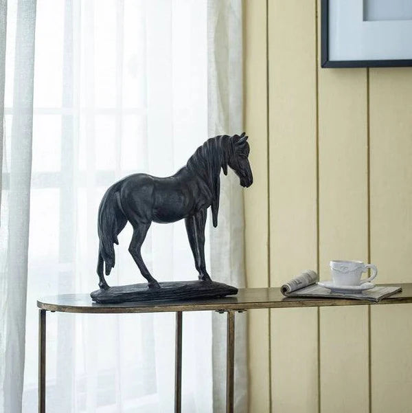 STANDING HORSE DECORATIVE SCULPTURE LARGE