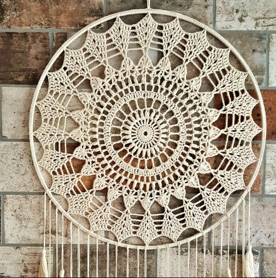 CROCHET ROUND DREAM CATCHER – SET OF 2
