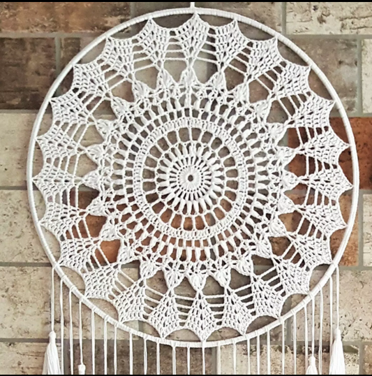 CROCHET ROUND DREAM CATCHER – SET OF 2