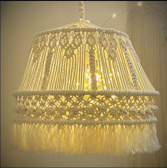 BOHEMIAN DÉCOR MACRAME CHANDELIER LAMP