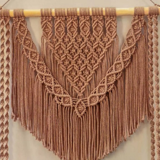 MACRAME WALL HANGING SHELF