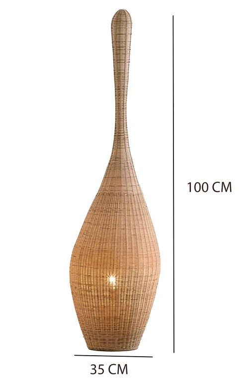 RATTAN FLOOR LAMP