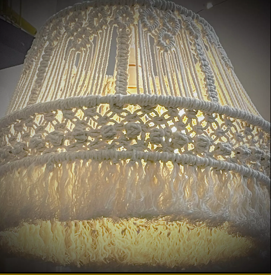 BOHEMIAN DÉCOR MACRAME CHANDELIER LAMP