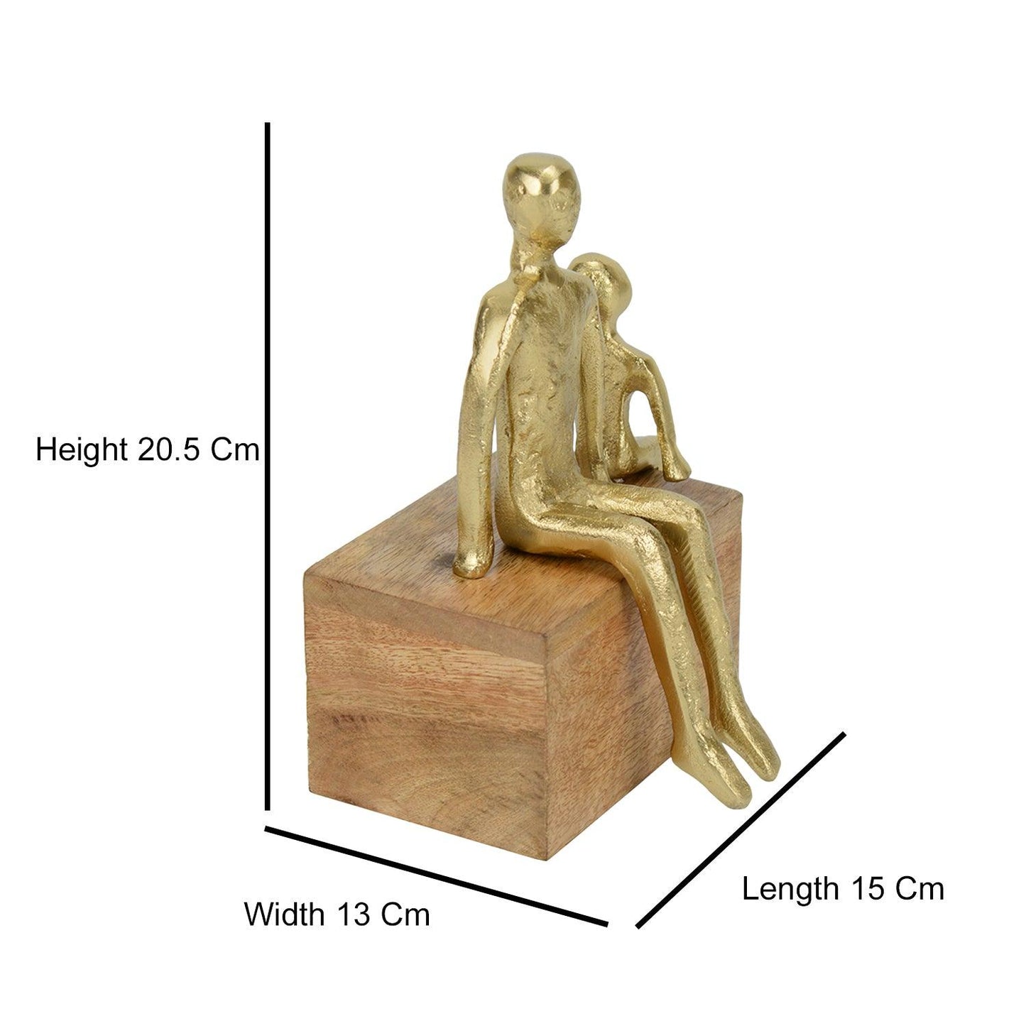 GENERATIONS EMBRACE GOLD FIGURINE