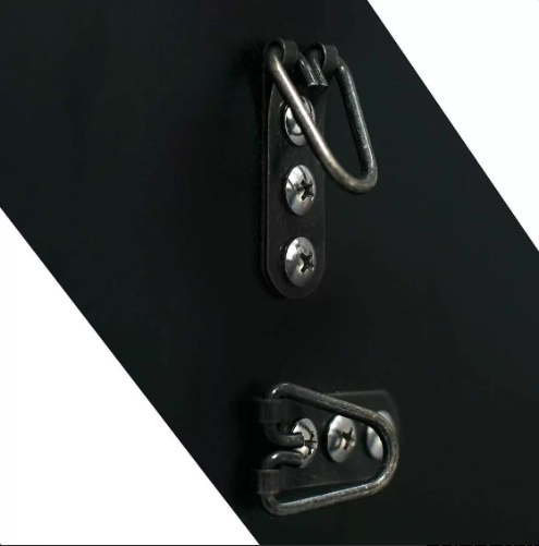BLACK METAL OUTER ROUND LED MIRROR