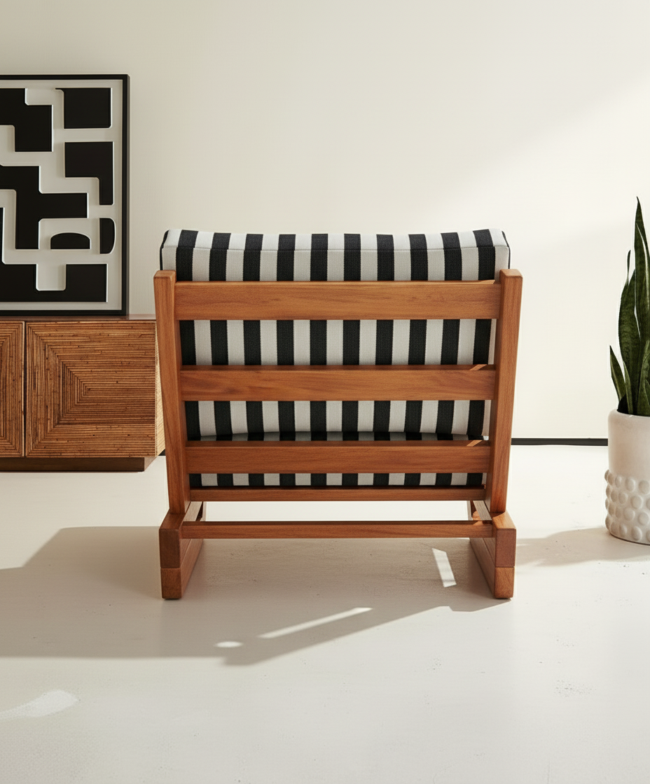 SOLID WOOD TEFFE EASY CHAIR